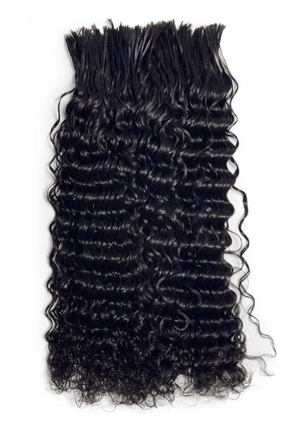 Pre-Divided Water Wave Bulk Human Hair For Braiding Easy Split BU82