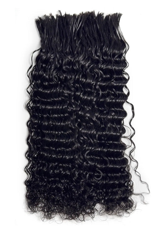Pre-Divided Water Wave Bulk Human Hair For Braiding Easy Split BU82