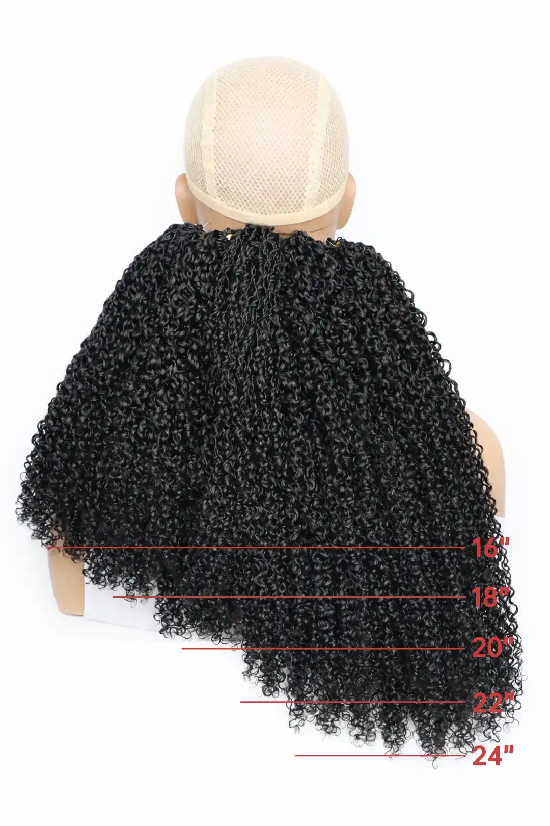 Double Drawn Twist Braided Crochet Miracle Knots Human Hair