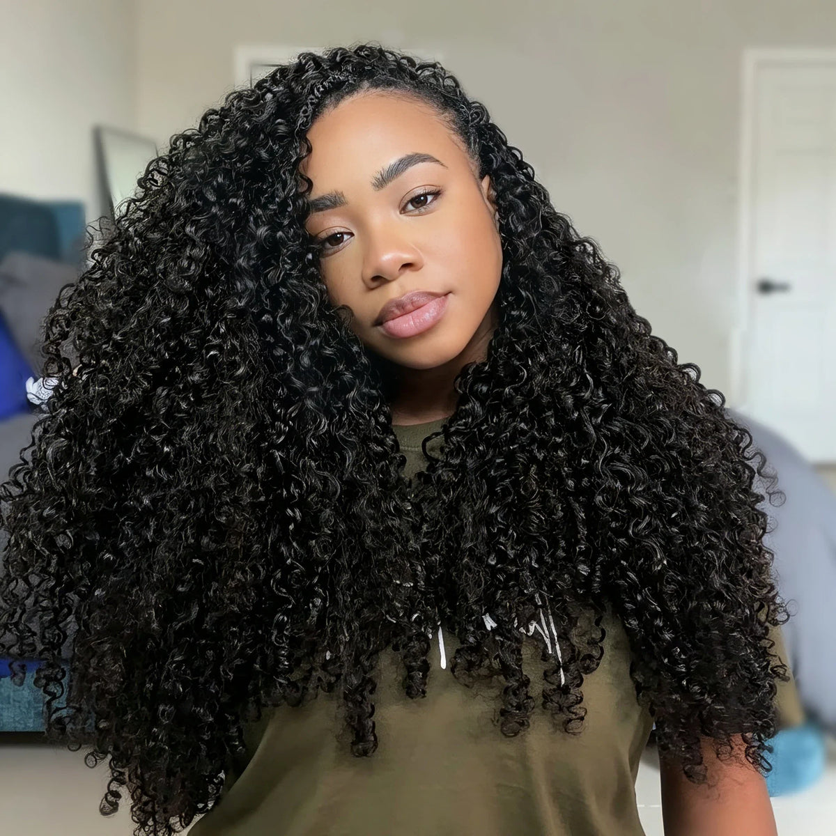 Ywigs Burmese Water Curly Human Crochet Hair