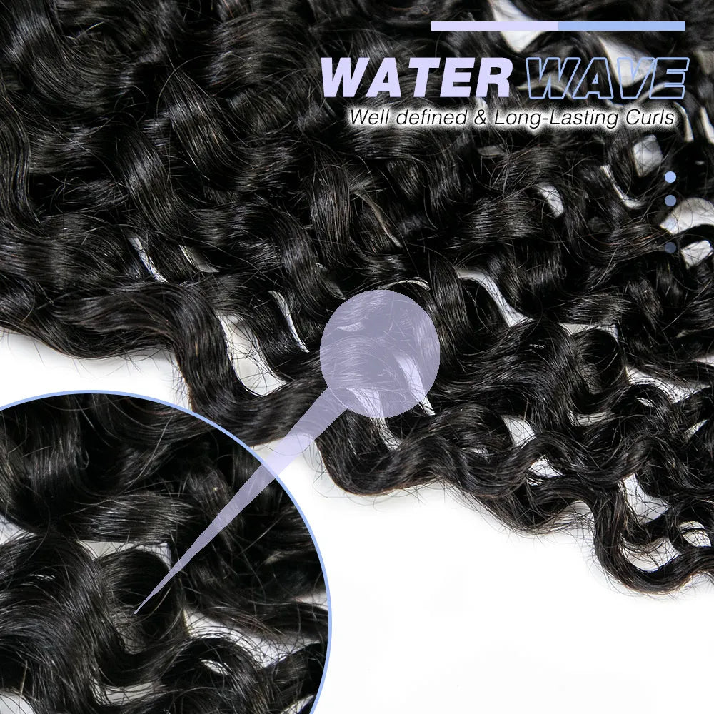Water Wave Bulk Hair Extensions for Boho Knotless Braiding