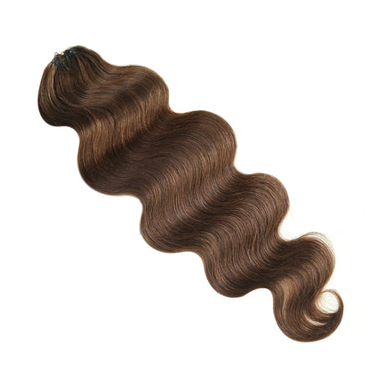 #4 Medium Brown Body Wave Human Crochet Hair