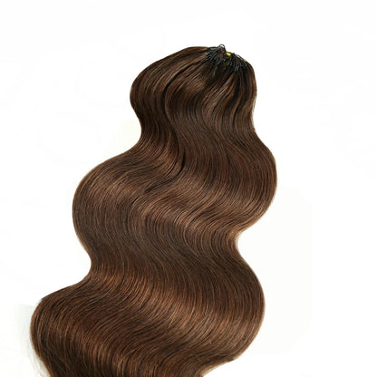#4 Medium Brown Body Wave Human Crochet Hair