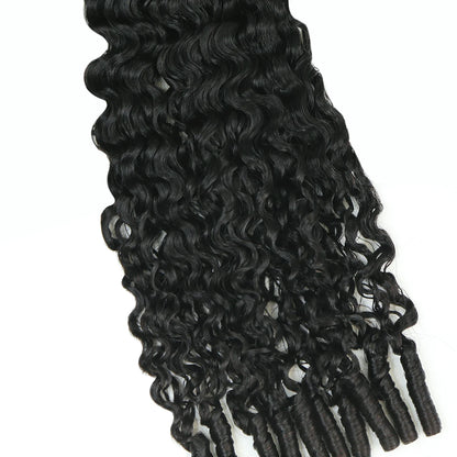 Ywigs Burmese Water Curly Human Crochet Hair