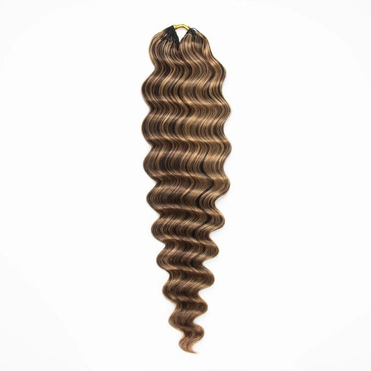 #D4/27 Mix Color Blend Loose Deep Wave Human Crochet Hair