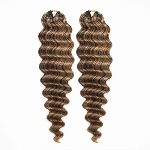 #D4/27 Mix Color Blend Loose Deep Wave Human Crochet Hair