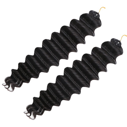 Human Crochet Hair Deep Wave for Miracle Knots