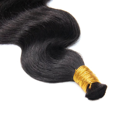 Double Drawn Burmese Body Wave Human Braiding Hair