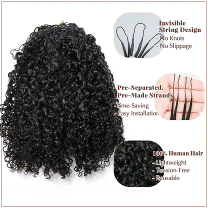 Multi-Textured Kinky Curly Crochet Hair
