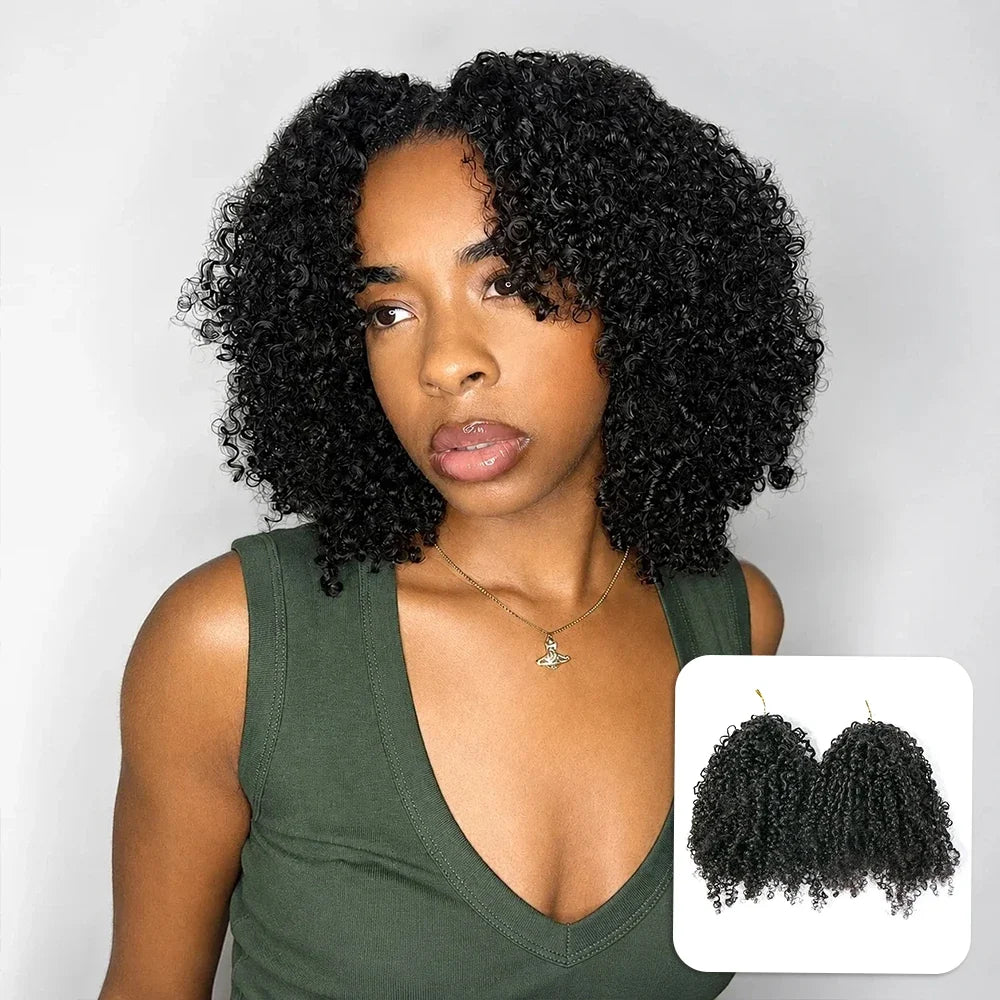 Multi-Textured Kinky Curly Crochet Hair