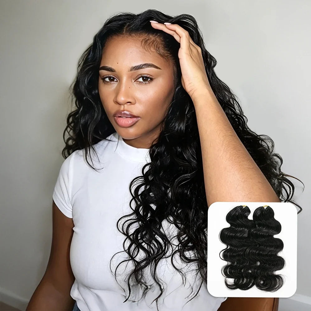 Body Wave Crochet Hair for Brushable Miracle Knots